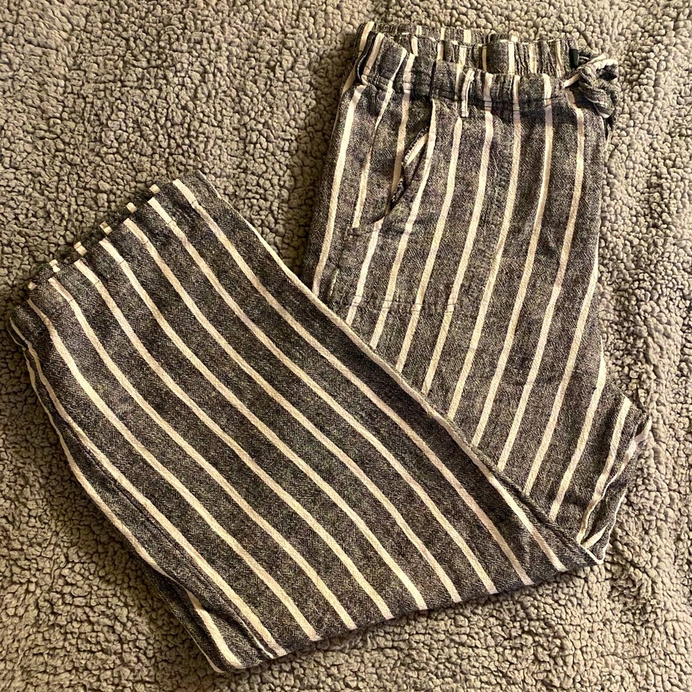 Striped Relaxed Fit Pants